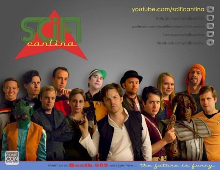 Sci Fi Cantina booth promo for Salt Lake Comic Con 2014