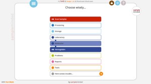 sampleminded app navigation one level with submenus